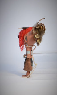 Hopi Pueblo Cow Wakas Kachina Doll Rattle