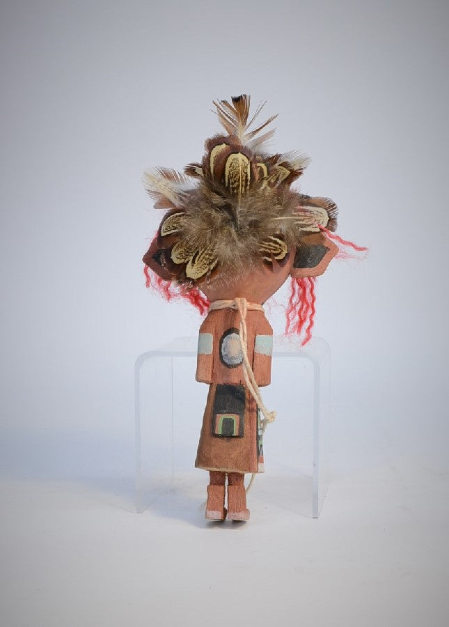 Hopi Pueblo Cow Wakas Kachina Doll Rattle