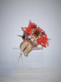 Hopi Pueblo Cow Wakas Kachina Doll Rattle