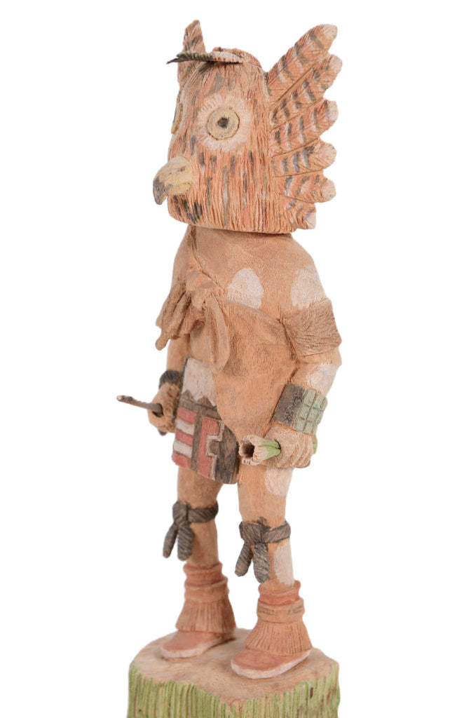 Hopi Pueblo Owl Kachina Doll By Arnold Nomkena