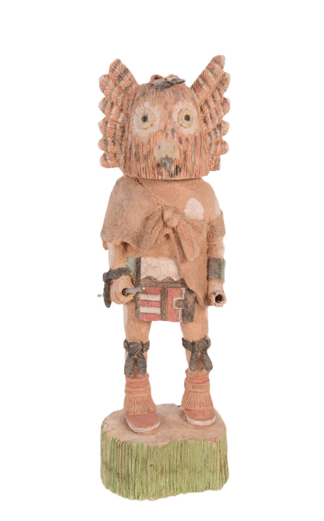 Hopi Pueblo Owl Kachina Doll By Arnold Nomkena