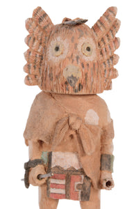 Hopi Pueblo Owl Kachina Doll By Arnold Nomkena