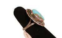 Navajo Sterling Silver and Turquoise Ring, Size 6 1/2