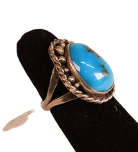 Vintage Navajo Turquoise Ring Size 5 1/2