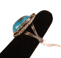 Vintage Navajo Turquoise Ring Size 5 1/2