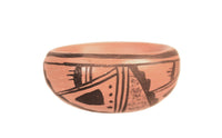 Hopi Pueblo Miniature Black on Red Bowl Pottery By Pauline Youvella