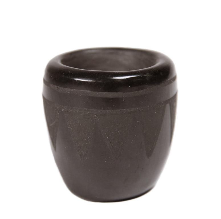 San Ildefonso Pueblo Miniature Black on Black Pottery