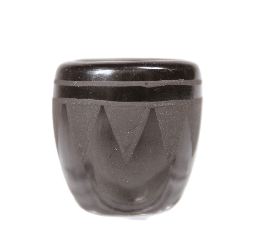 San Ildefonso Pueblo Miniature Black on Black Pottery