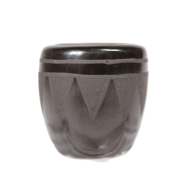 San Ildefonso Pueblo Miniature Black on Black Pottery