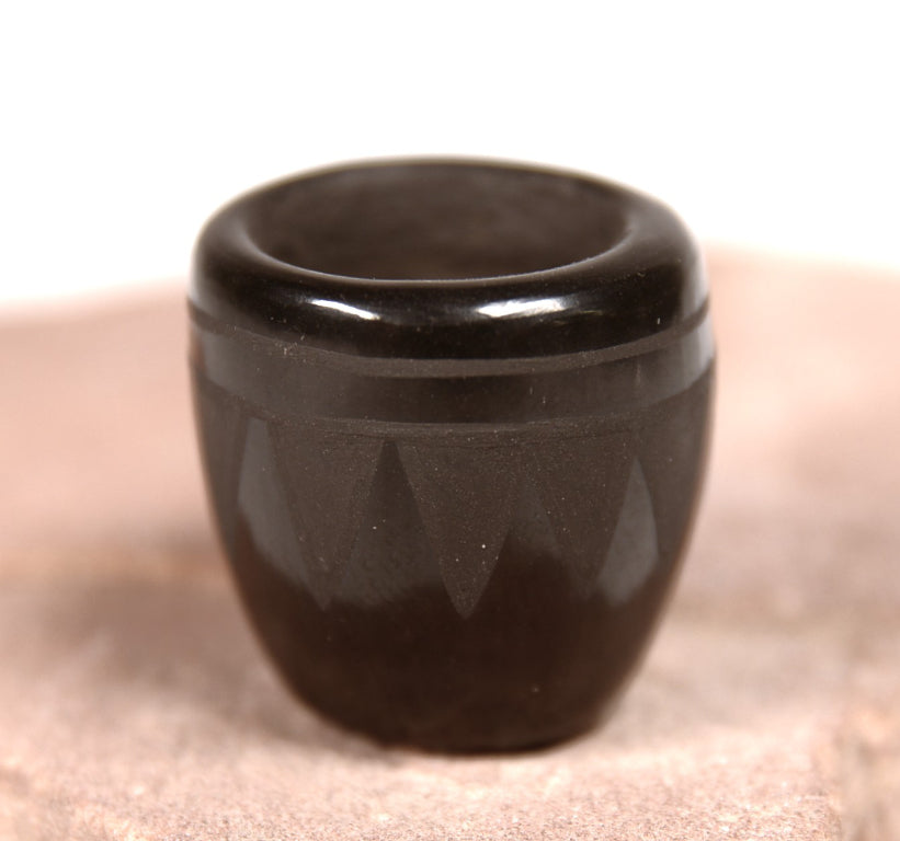 San Ildefonso Pueblo Miniature Black on Black Pottery