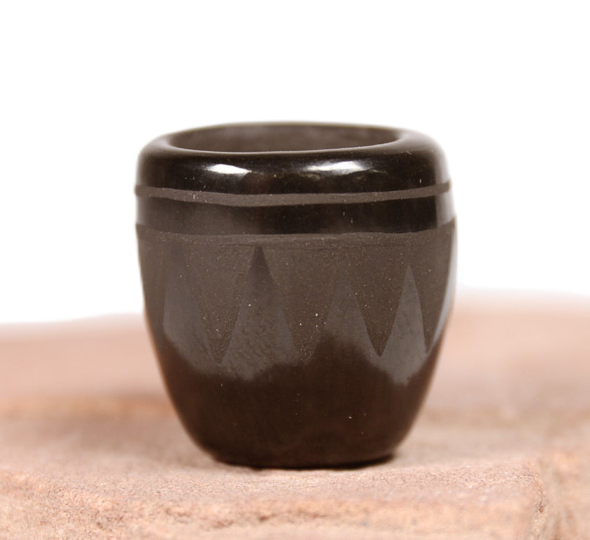 San Ildefonso Pueblo Miniature Black on Black Pottery