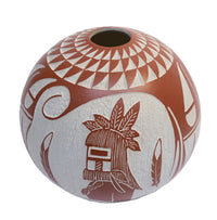 Laguna Pueblo Seed Jar by Arthur & Velma Lucario - Long Hair Katsina