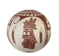 Laguna Pueblo Seed Jar by Arthur & Velma Lucario - Long Hair Katsina