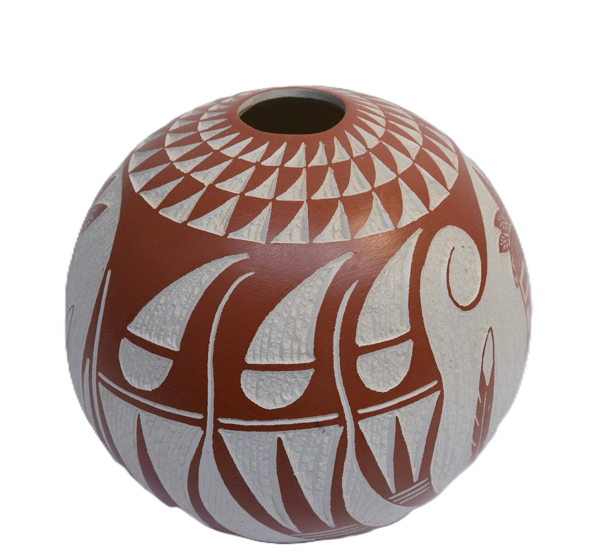 Laguna Pueblo Seed Jar by Arthur & Velma Lucario - Long Hair Katsina