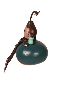 Navajo Painted Storyteller Gourd By Jim Smith