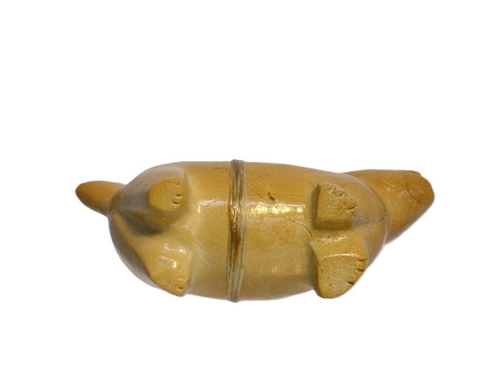 Zuni Bear Fetish - Travertine - Alice Leekya – Antique American