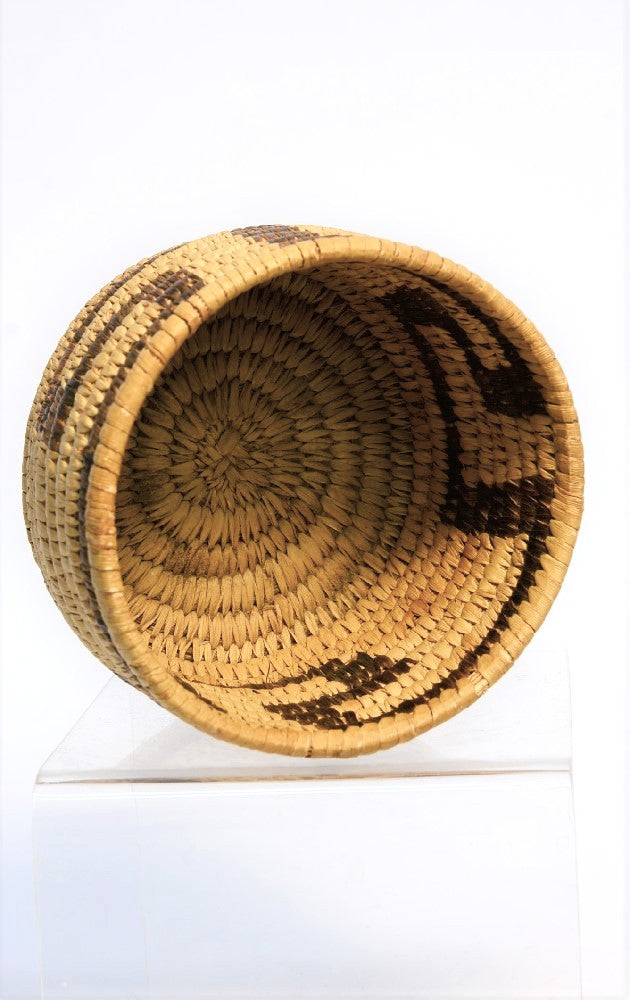 Papago Basket with Finger Dance Fret motif