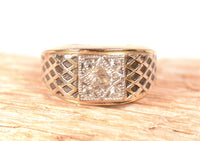 Estate Jewelry - Mans 18K Gold Electo Plated Ring