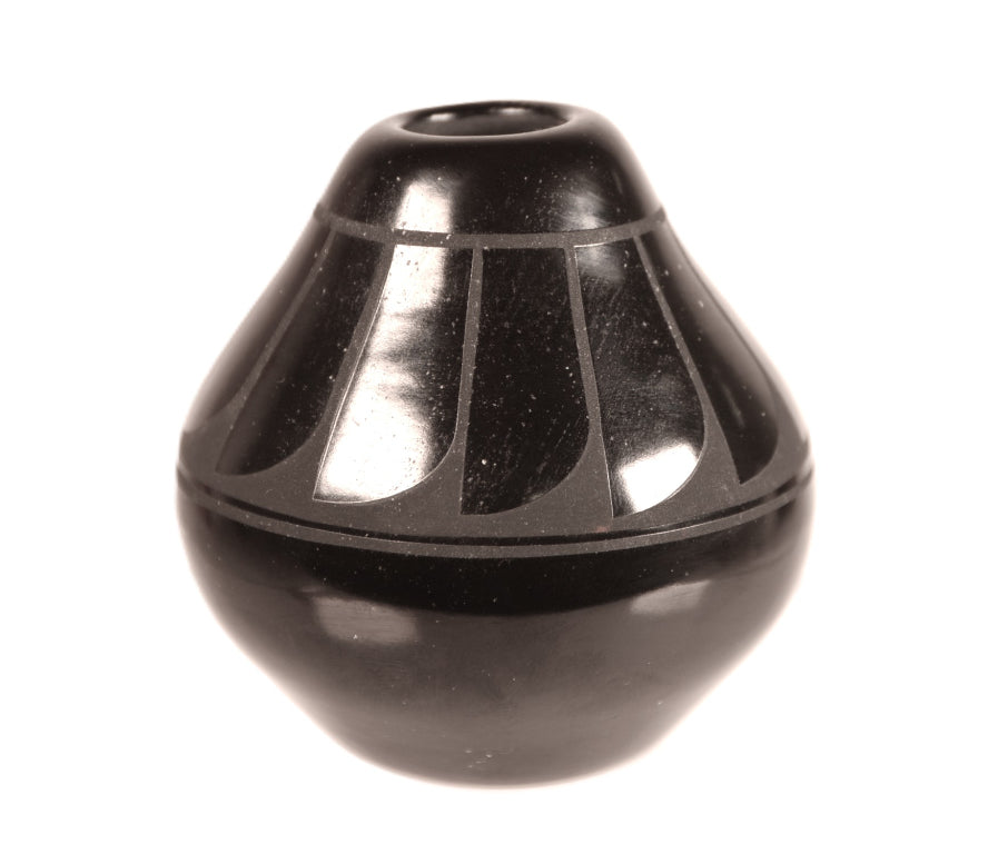 Navajo Black Ware Pottery By Adakai