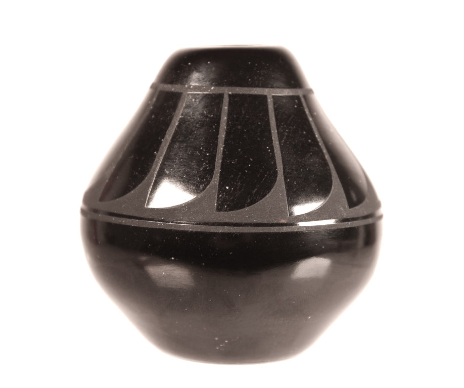 Navajo Black Ware Pottery By Adakai