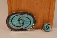 Zuni Sterling Silver and Turquoise Bolo / Buckle / Ring SET by Amy Wesley Quandelacy
