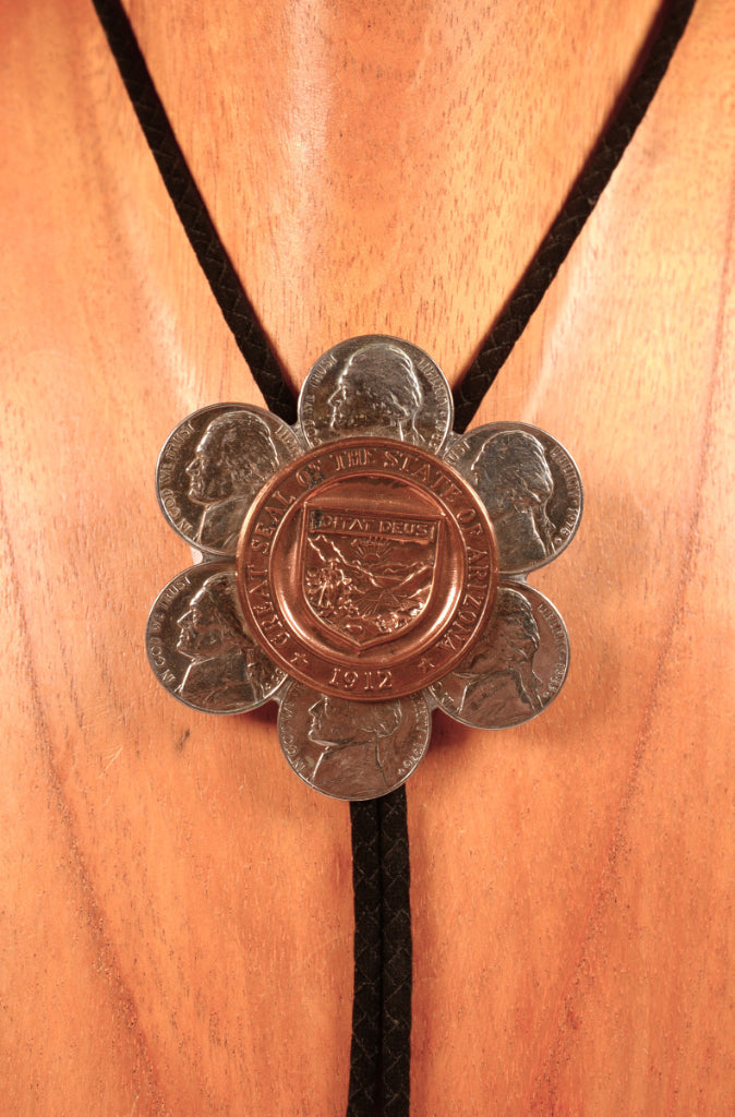 Navajo Nickels + 1912 Brass Coin Bolo