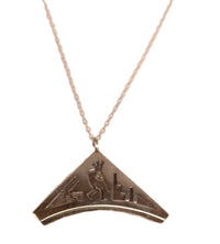 Hopi Pueblo Sterling Silver Overlay Necklace