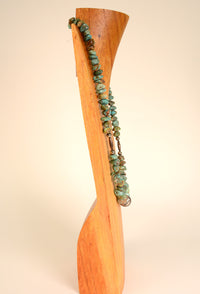 Vintage Navajo Royston Turquoise with Sterling Silver beads Necklace
