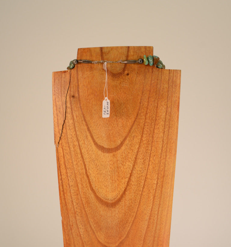 Vintage Navajo Royston Turquoise with Sterling Silver beads Necklace