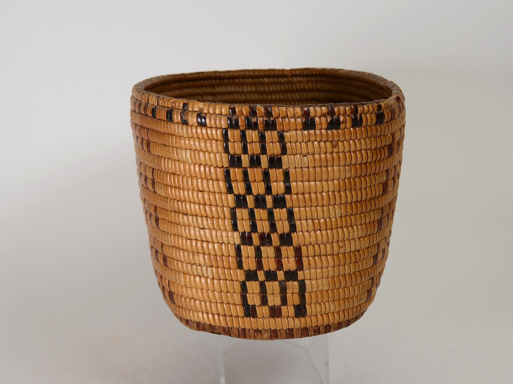 Oval Salish Basket Fully Imbricated