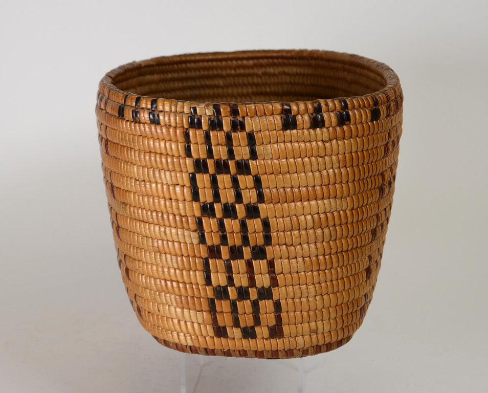 Oval Salish Basket Fully Imbricated