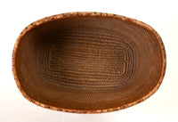 Oval Salish Basket Fully Imbricated