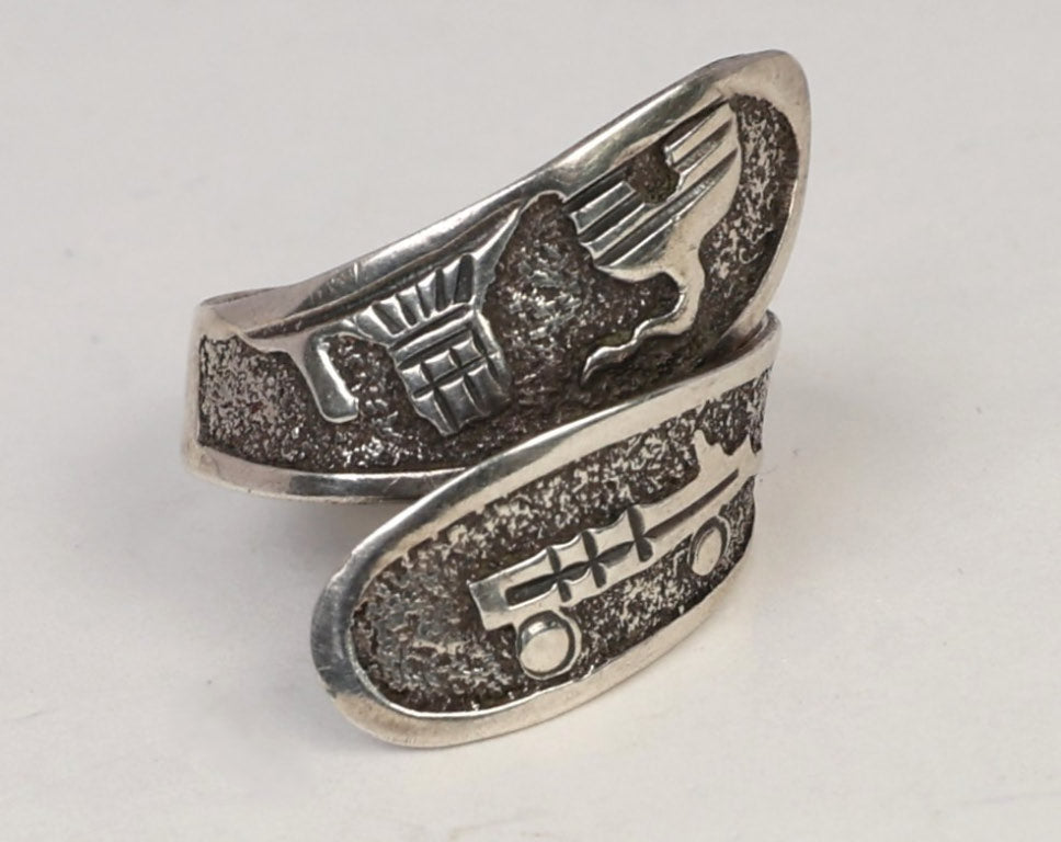 Sterling Silver Bypass Ring 6