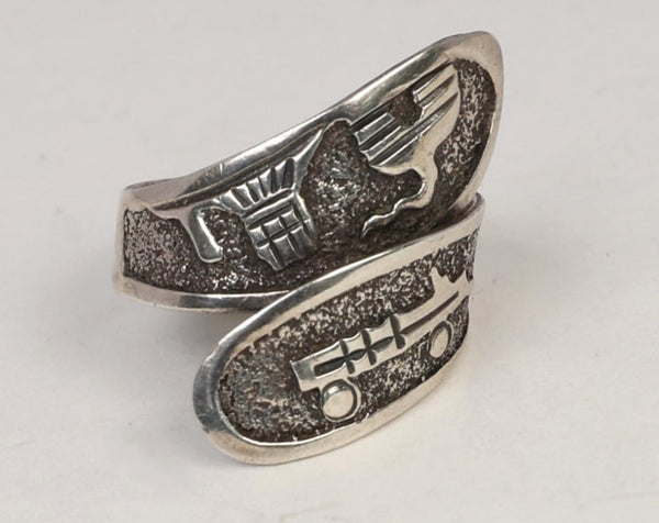 Sterling Silver Bypass Ring 6