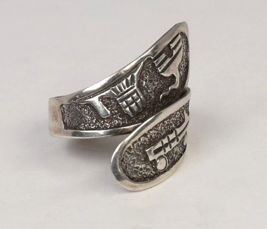 Sterling Silver Bypass Ring 6
