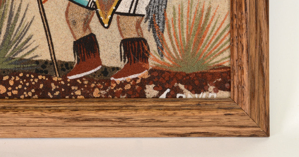Navajo Sand Painting Aholi Kachina By J. David