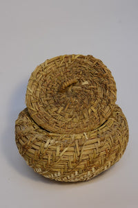 Vintage Papago basket with lid