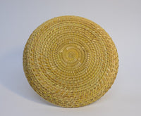 Papago basket, Southern Arizona, coiled Basket Tray of Yucca stem