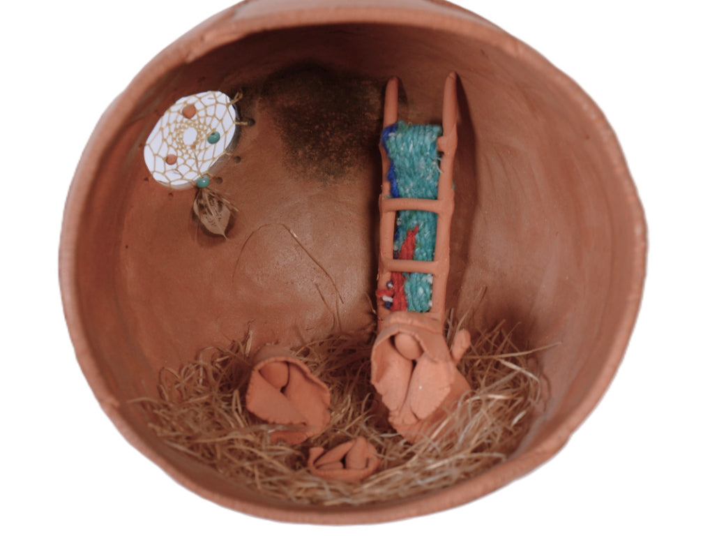 Non-Native Crache Pottery Nativity Scene