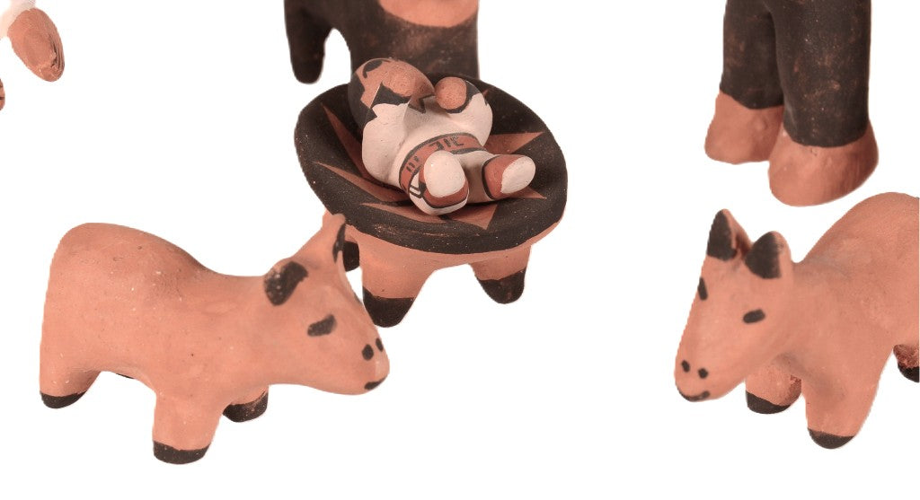 Jemez Pueblo Nativity Figures Set of 8