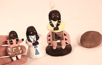 Jemez Pueblo Nativity Scene Ceramic Figures