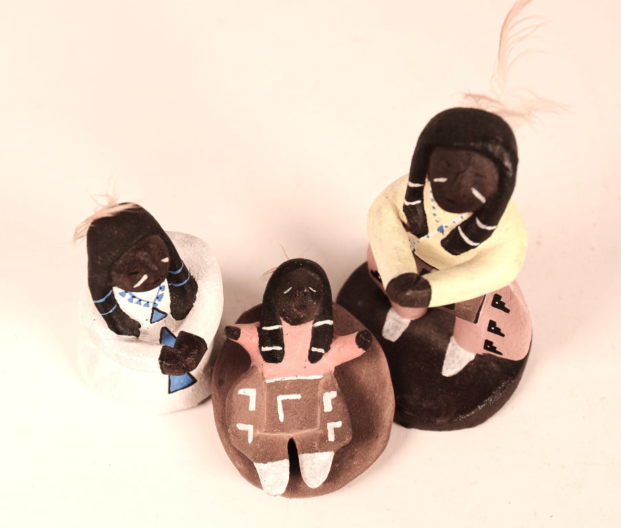 Jemez Pueblo Nativity Scene Ceramic Figures