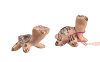 Santa Clara Pueblo Pottery Turtles By Margret & Luther