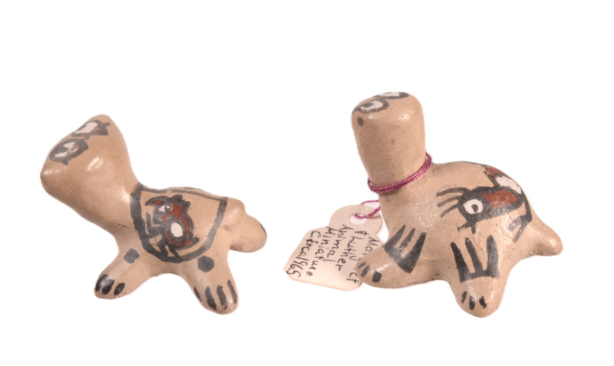 Santa Clara Pueblo Pottery Turtles By Margret & Luther