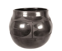 Santo Domingo Pueblo Black on Black Pottery By Rafaelita Aguilar