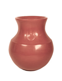 Santa Clara Pueblo and San Juan Redware Olla Pottery By Virginia Garcia