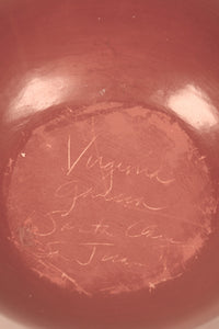 Santa Clara Pueblo and San Juan Redware Olla Pottery By Virginia Garcia