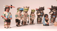 Santa Clara Pueblo Nativity Set of 16 pieces by Jason Garcia