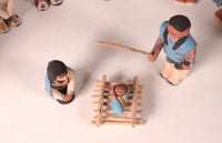 Santa Clara Pueblo Nativity Set of 16 pieces by Jason Garcia