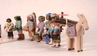 Santa Clara Pueblo Nativity Set of 16 pieces by Jason Garcia